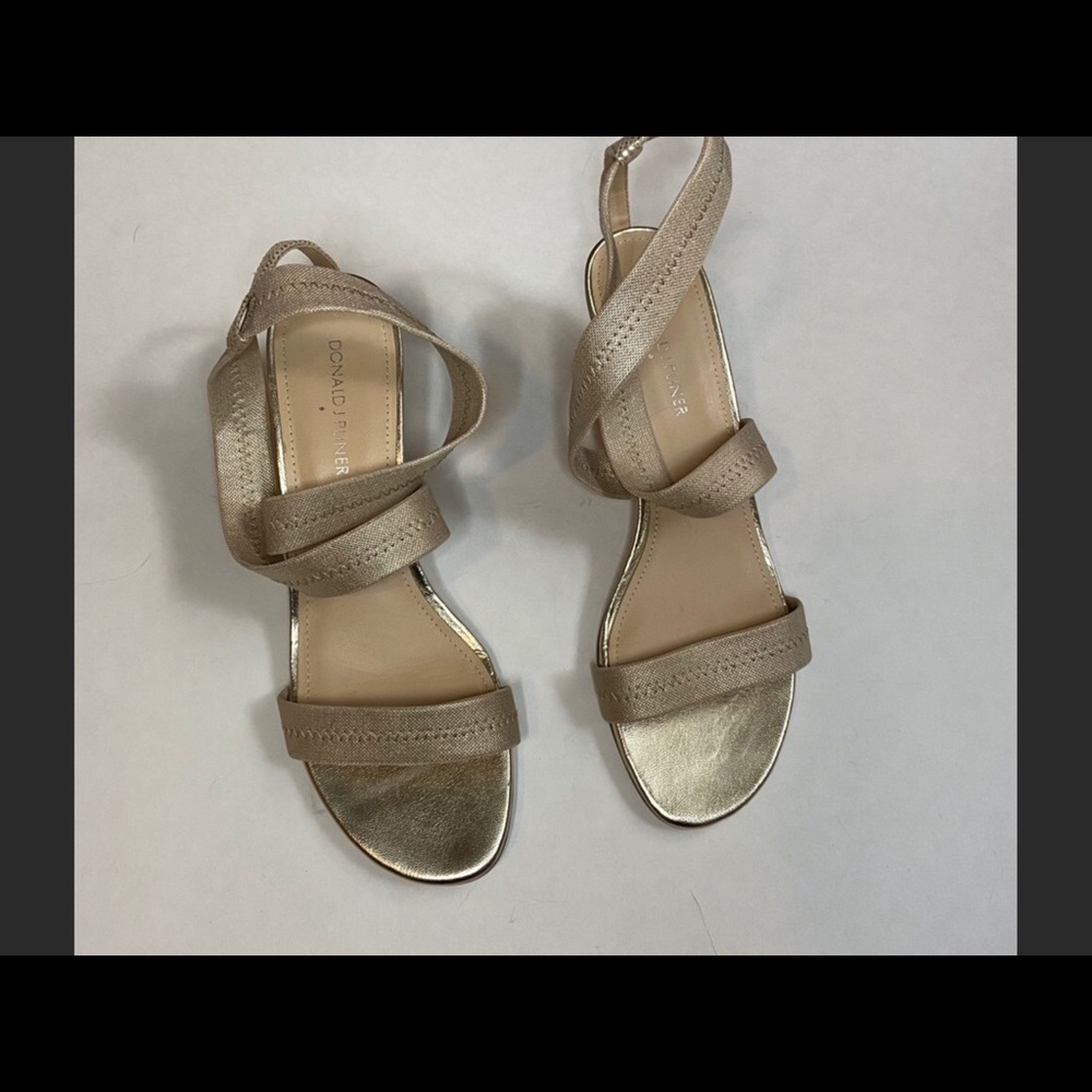 Donald Pliner “Vona” Gold Sandal